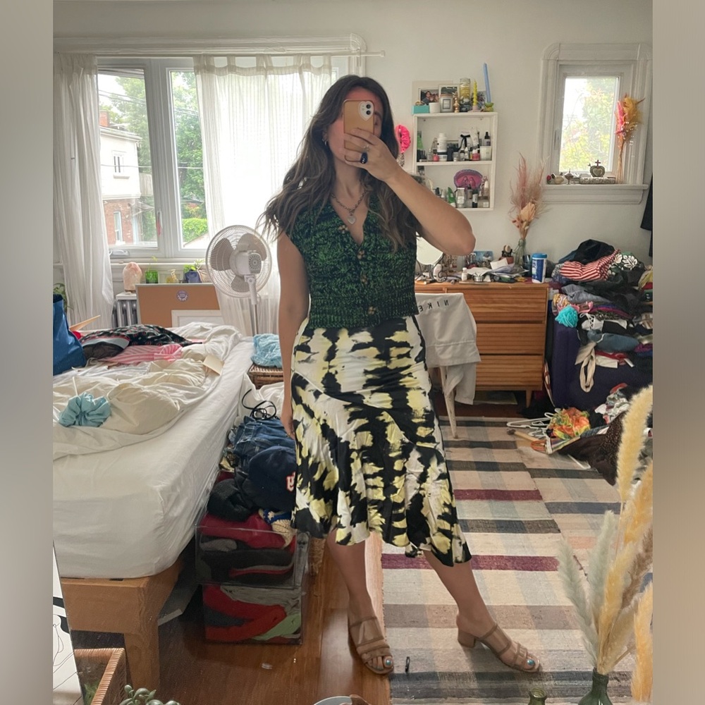 Asymmetrical Tie Dye Ganni Skirt